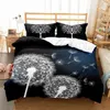 Beddengoed sets Japanse down dekbedovertrek bloeiende kersenbloesembomen kersenbloesems lente bloemen polyester beddengoed full -size/extra grote j240507