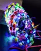 Novo estilo LED Flor Wreath Wedding Dress Hair Garland Bridal Bridesmaid Coroa Floral Hawaii Seaside Holiday Decor Acessórios 3JT8603140