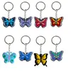 Keychain favorisce farfalla colorata 28 pendenti accessori per bambini festa di compleanno per ragazzi chiave portachia crashing uomo che tieyring stabile schoolb otwji