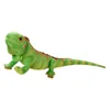 Life Green / Brown Iguana Lizard figurmodell Söt Reptil Lizard Plush Toys Simulation Animal Stuffed Doll Boys Gifts 240507