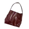 Layer Head Cowhide Large Capacity Tote Cabbage Basket Crossbody Handbag Genuine Leather Bag for Women