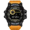 Orologi da uomo Smael Brand for Uomini che nuotano orologi da polso militari 50m Multifunzione sport di orologi elettronici impermeabili 260G