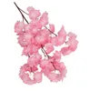 140-têtes fleurs artificielles fleurs de cerise arc de mariage décorer fausse fleur de la soie hydrtense de branche blanche décoration intérieure