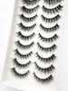 Faux cils neufs 10 paires de faux cils naturels faux cils longs mecs longs cils de vison 3D étendus des cils de vison d240508