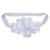 Accessoires de cheveux blancs élastiques dorables blancs - accessoire élégant doux pour chaque occasion des tout-petits de Borns parfaits