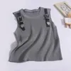 Frauen Tanks Sommer Frauen O-Neck ärmelloses Ernte Tops Schultergürtel dekorative elastische Mode Camis Solid Sexy Streetwear Tank