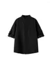 Camisolas masculinas 2024 Verão Full Sky Star Stampado Camisa de manga curta personalizada solta 7/4 mangas ajustáveis