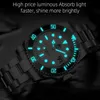 Altri orologi addiesdive Hot Sale Mens Quartz 30bar immersione impermeabile ES in acciaio inossidabile BGW9 Luminoso Relgio Masculino T240508