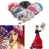 Produkte im chinesischen Stil Chinesische Stil Fans Tanz Hochzeitsfeier Spitze Seiden gedruckter klappender Hand gehaltene Blumen dekorative Retro -Muster Kunsthandwerk Fans