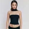 Instagram Autunno caldo che vende nuove donne sexy e alla moda versatile versatile collare di linea reggiseno top f5930