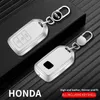 Car Key Key Zinc Alloy + Leather Car clés à distance de voiture Shell Shell FOB pour Honda Grace Accord IX 2015 2017 2018 2018 2019 3 Boutons Accessoires clés T240509