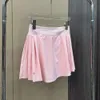 Ll-201 Mesh Side Pleat Skirts Yoga Short Women's Tennis Leisure Sports Fitness High Waist Pleated Skirt Pants