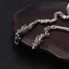 Цепи Менчиэз владеющий серебряным ожерельем для серебряного колье мужчины в стиле ретро мода 6 мм аксессуары для ювелирных изделий толщиной 6 мм