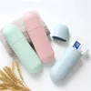 Ensemble d'accessoires de bain Boîte de rangement petite et portable Schéma de couleurs minimalistes