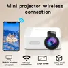 Projektorer YT100 Mobiltelefonprojektor Small Home Wireless Projector Lämplig för hem- och utomhusanvändning J240509