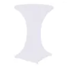 Table Cloth Elastic Tablecloth Bar Cocktail Four Legs Stretchy Dining Reusable Wedding Banquet Cover