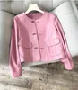 Giacche da donna 2024 Spring Autumn Luxury Chic Donne di alta qualità giacca di pelle vera cuoio femmina cappotto 2 colori