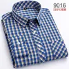 Heren -jurk shirts 7xl 8xl 100% katoen nieuwe herfst/winter heren shirt plaid lange mouw oxford oxford plus size zakelijke casual gratis strijken slanke fit d240427