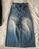 15.00 Uhr große Größe Blue Wash Waats Skater Männer Baggy Jeans Y2K Vintage Gothic 90er Weitbein Denimhose Hip Hop Hosen Streetwear Frauen 240509