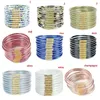 Bracelets bracelets Brangle 9pcs Glitter Jelly Set for Women rempli de filles en silicone