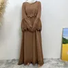 Ethnische Kleidung muslimische lange Kleider Dubai Kimono Abaya für Frauen Applikationen Türkei Bescheidener Robe Araber Sommer Hijab Maxi Kleid marokkanischer Kaftan