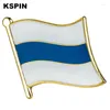 Broschen Russland White Blue Flag Badge Brosche National Revers Pin International Travel Pins
