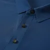 Männer Polos für die 2024 Sommer hochwertige, atmungsfreie Mode kurzärmelig schwarzblaues Nylon-Eis Seide Polo-Hemd Q240508 geeignet
