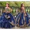 Robes de concours de petite fille bleu foncé avec dentelle en dentelle en dentelle en dentelle en dentelle en dentelle en dentelle en dentelle en dentelles