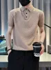 Men's Polos Vintage Polo Shirts Summer Short Sleeve Apel Tee Tops Casual Slim Fit Business Social Streetwear Men Clothing T16