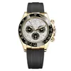 Bigseller Watch -Men's Automatic Mechanical Watch 41mmステンレススチールスリーアイズサファイア防水時計2579