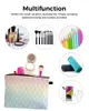 Cosmetische tassen Geometrische eenvoudige minimalistische reiszak draagbare vrouwen grote capaciteit rits make -up organisator opslagkoppeling