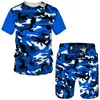 Shorts da uomo Summer Shorts Summer Shorts Sumen Shorts Due abiti da binario e campo da campo per abbigliamento sportivo casual mimetizzati 3D Y240508