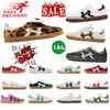 2024 Designer Fashion Casual Shoes Leopard Print Wales Bonner Vintage Trainer Sneakers Non-Slip White Outdoor Leather Friction Resistance Shoes Storlek 36-45