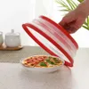 Collapsible Food Heat Insulation Silicone Microwave Splatter Cover Gurad BPA free TPR 10.5inch Lid Kitchen Tool