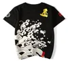 Men039s Tshirts Mangas curtas da moda e casual Mangas curtas Original Monkey King Wave Bordado Tshirt9754546