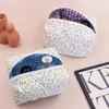 Cosmetic Bags Women Makeup Storage Bag Aesthetic Floral Holder Large Capacity Soft Multifunction Skincare Pouch