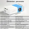 Projectors YG300 Plug-In Handheld Projector Outdoor Multimedia Home Theater Compatible med HD/USB/TF/Lämplig för hemunderhållning J240509