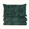 Conjuntos de roupas de cama Golden Green Folhas Consolador com 2 Shams Forest macio aconchegante