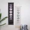 Decoratieve beeldjes witte zwarte muur hangende maanfasen tapijt r eclips veranderende fase -decoratie voor thuis
