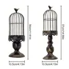 Bandlers Retro Bird Cage Holder Vintage Metal Candlestick Wedding Mariage Party Party Home Decor