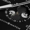 Nouveaux modèles Black White Planets Night Light Bioceramic Planet Moon Montre Chronograph Watch Misser