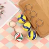 1xfashion PVC Volleyball Keychain Ornaments Business Gifts Ball Ball Sport For Players Men Women Key Chain Gift 240425