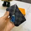 Designer Luxury Coin Purse portefeuille Damier Mens Key Pouch Woman Carte Holder Canvas Letter Leather Fashion Mini Mini Bourses 219Q