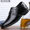 Kleiderschuhe Büro 2024 Herren Real Leder Business Suit formelle Männer Hochzeit Italienisch Oxford für Coiffeur