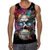 Herren Tanktops 3D Palm Blätter Grafik Top Fitnessstudio Kleidung Herren Sommer Streetball Basketball Surfweste Schnell trocknend ärmellose T-Shirt Y2K