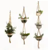 DHL indoor buiten plant hanger hangende plantenhouder pothouder bloemmand pot hanger touw voor thuisbalkon decoratie 123 ti8245331