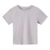 T-shirts meninos e meninas camiseta respirável com mangas curtas de 2 a 12 anos de idade infantil de crianças casuais gola redonda novo presente de inventário topl2405