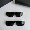 2023 Lunettes de soleil chaudes pour la mode de créatrice pour femmes Small Rectangle BB Logo Femmes Men de marque Brand Design Skinny Outdoor Shopping Sha 248E