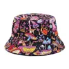 CAPS HATS PANAMA HAT ANIMAL LETTER PRINTER FISHERMAN HAT SUMMER SUN SUN HAT WOMENS REVERVERSIBLE FINGINGHAT D240509