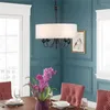 Люстры Американская железная ткань крышка гостиной люстры простые обеденные световые украшения дома освещение